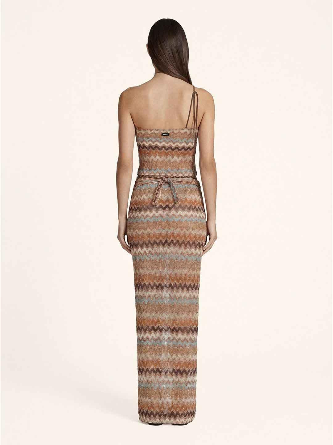 Me Fui top marrone monospalla