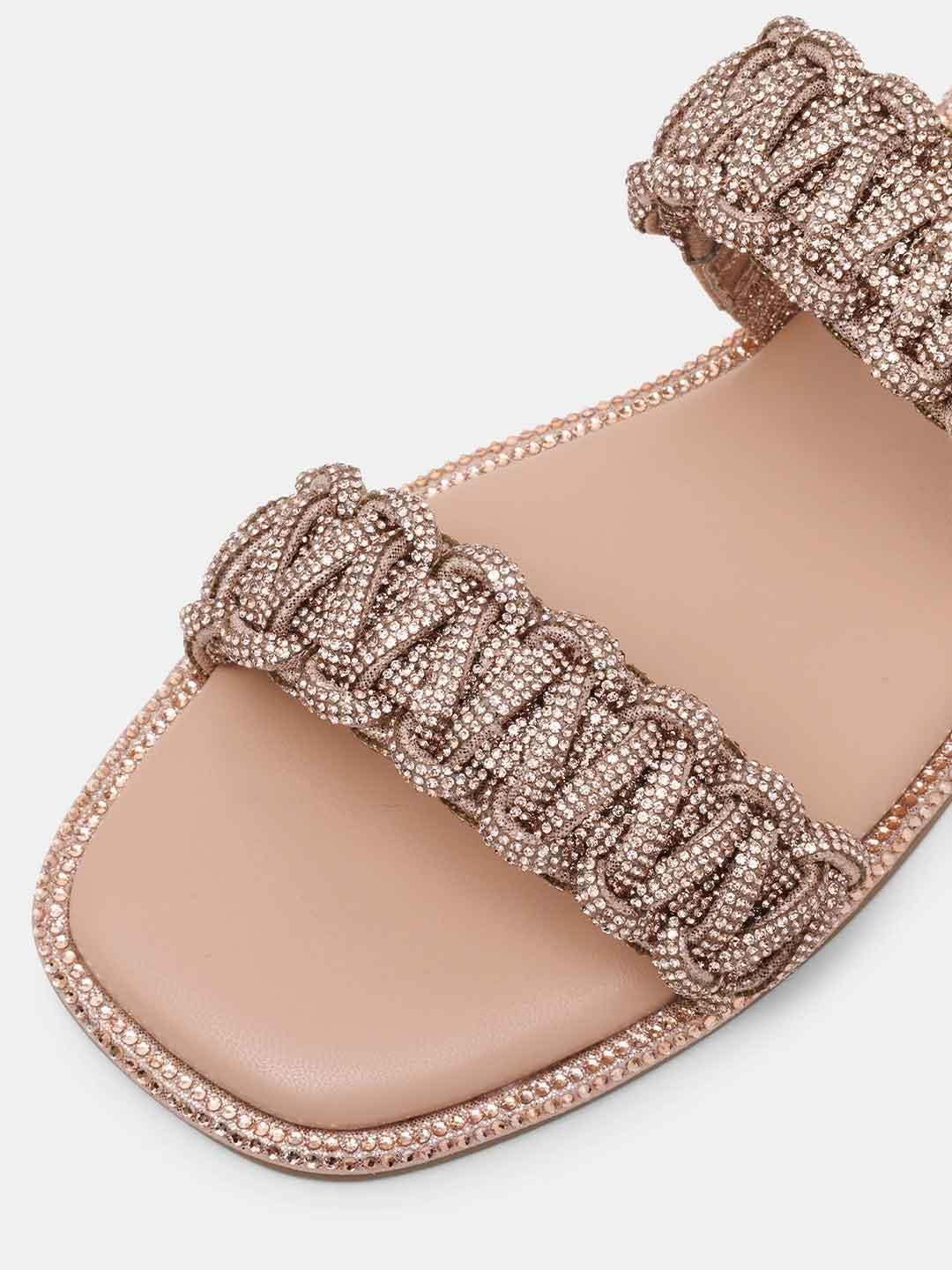 Steve Madden Nyssa sandali oro con strass