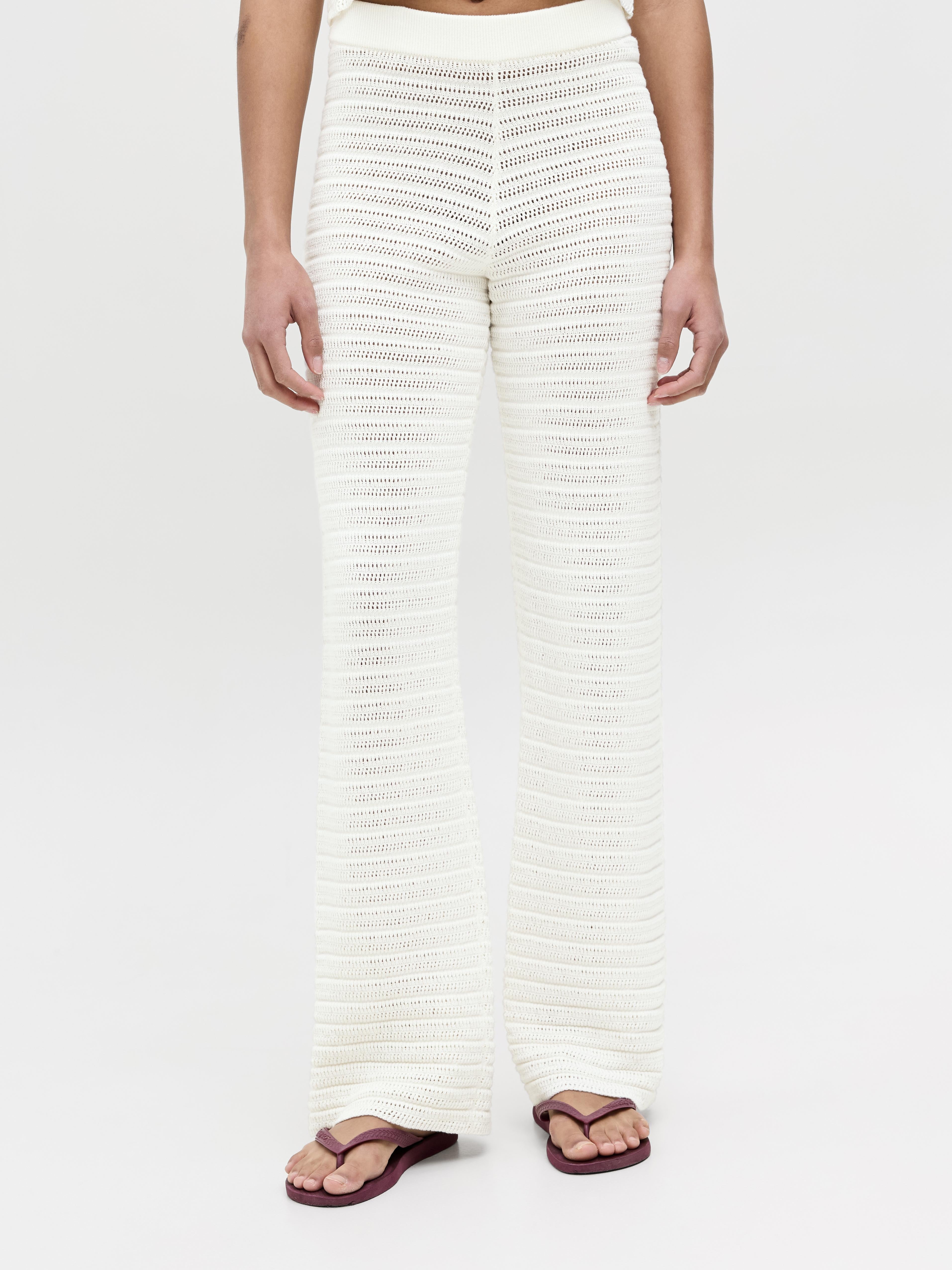 JJXX Zusanna pantaloni panna in crochet