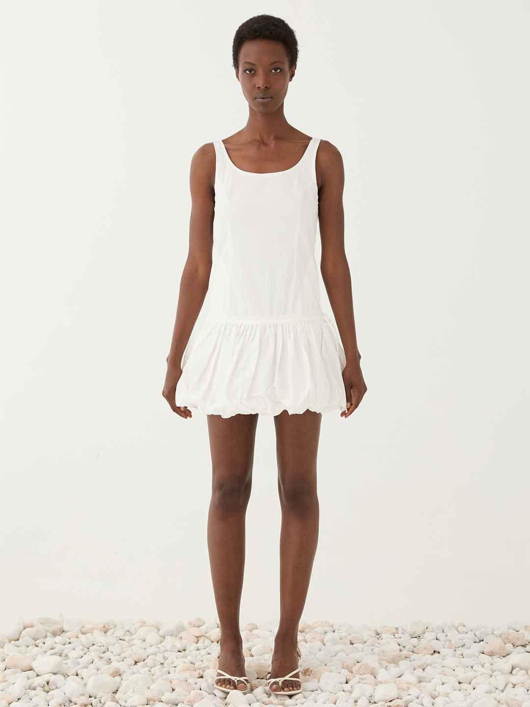 Eleh abito bianco corto