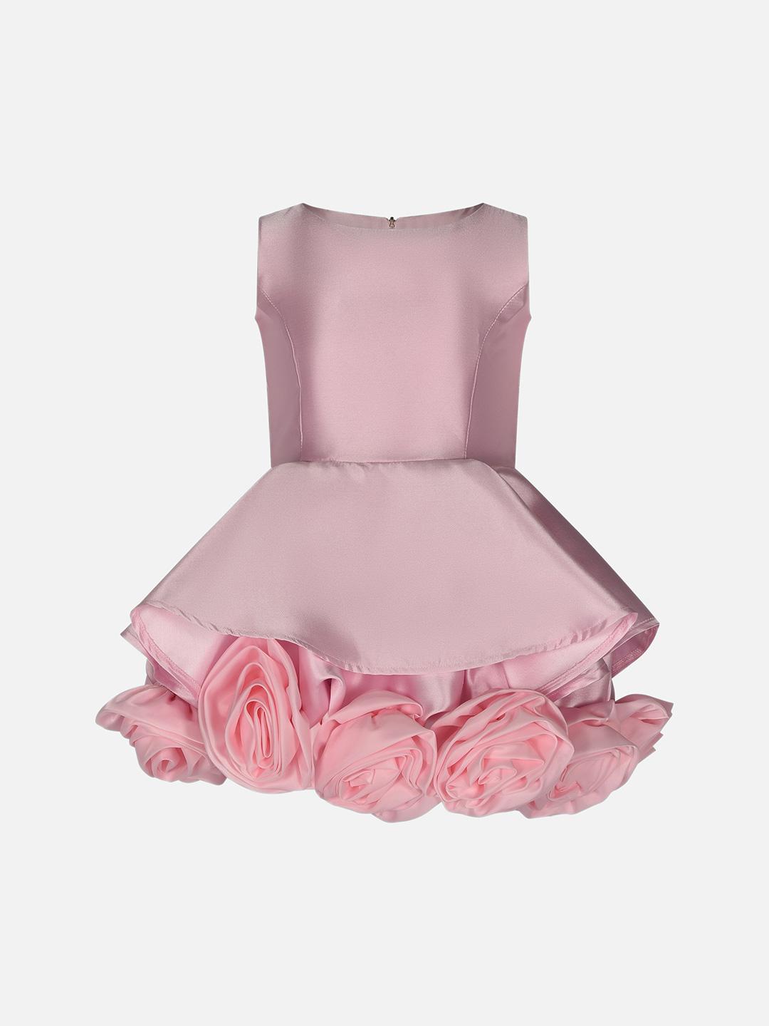 Fun & Fun abito kids rosa con rose