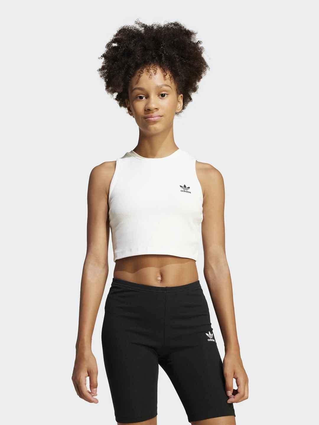 Adidas top kids bianco