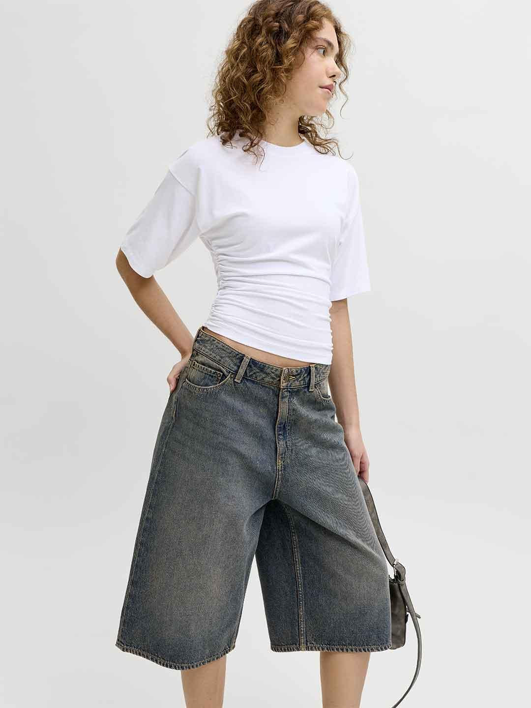 JJXX Kyoto bermuda in jeans baggy