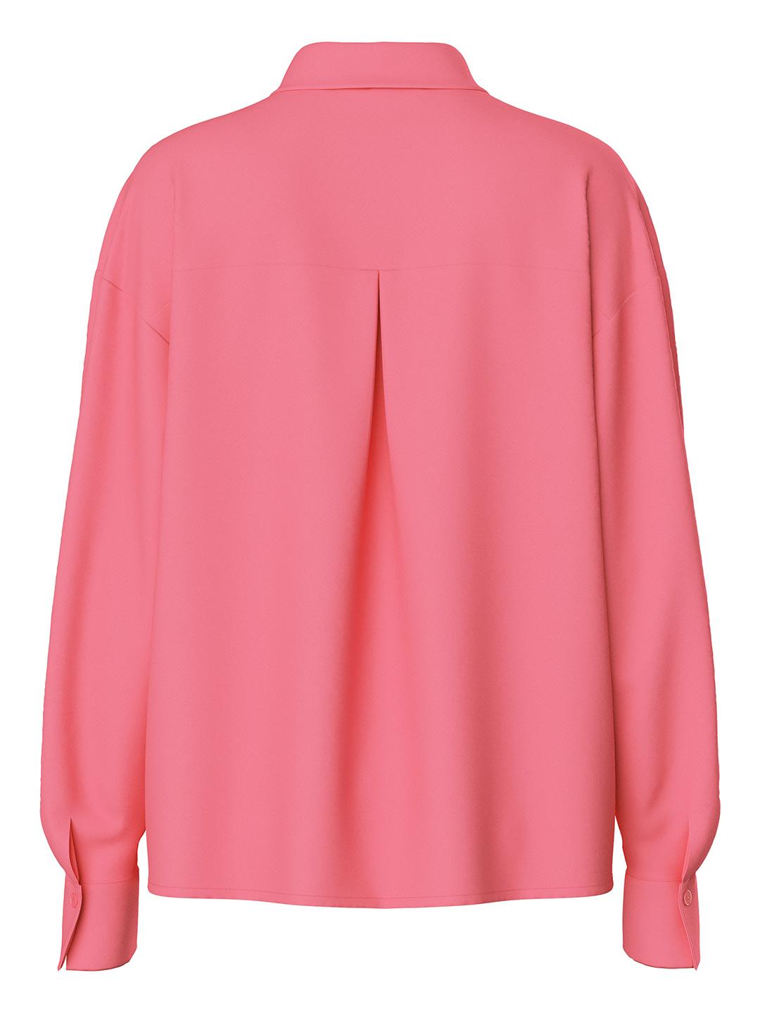 Pieces camicia fucsia basic