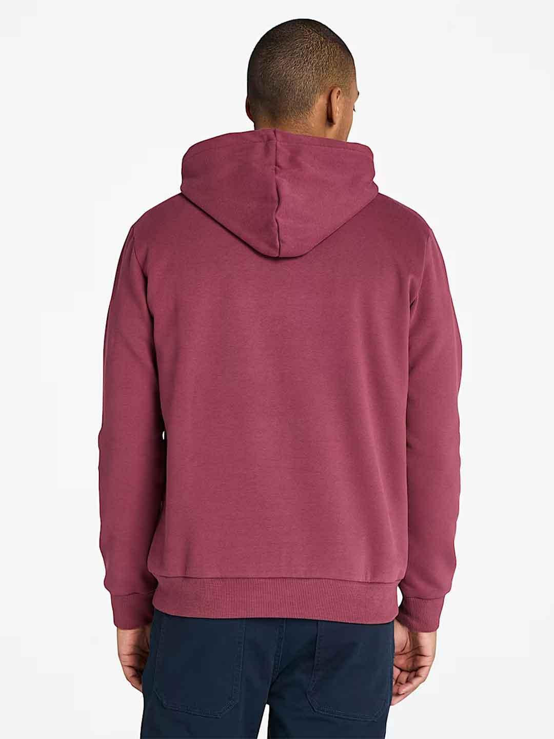 Timberland Hampton felpa bordeaux con cappuccio