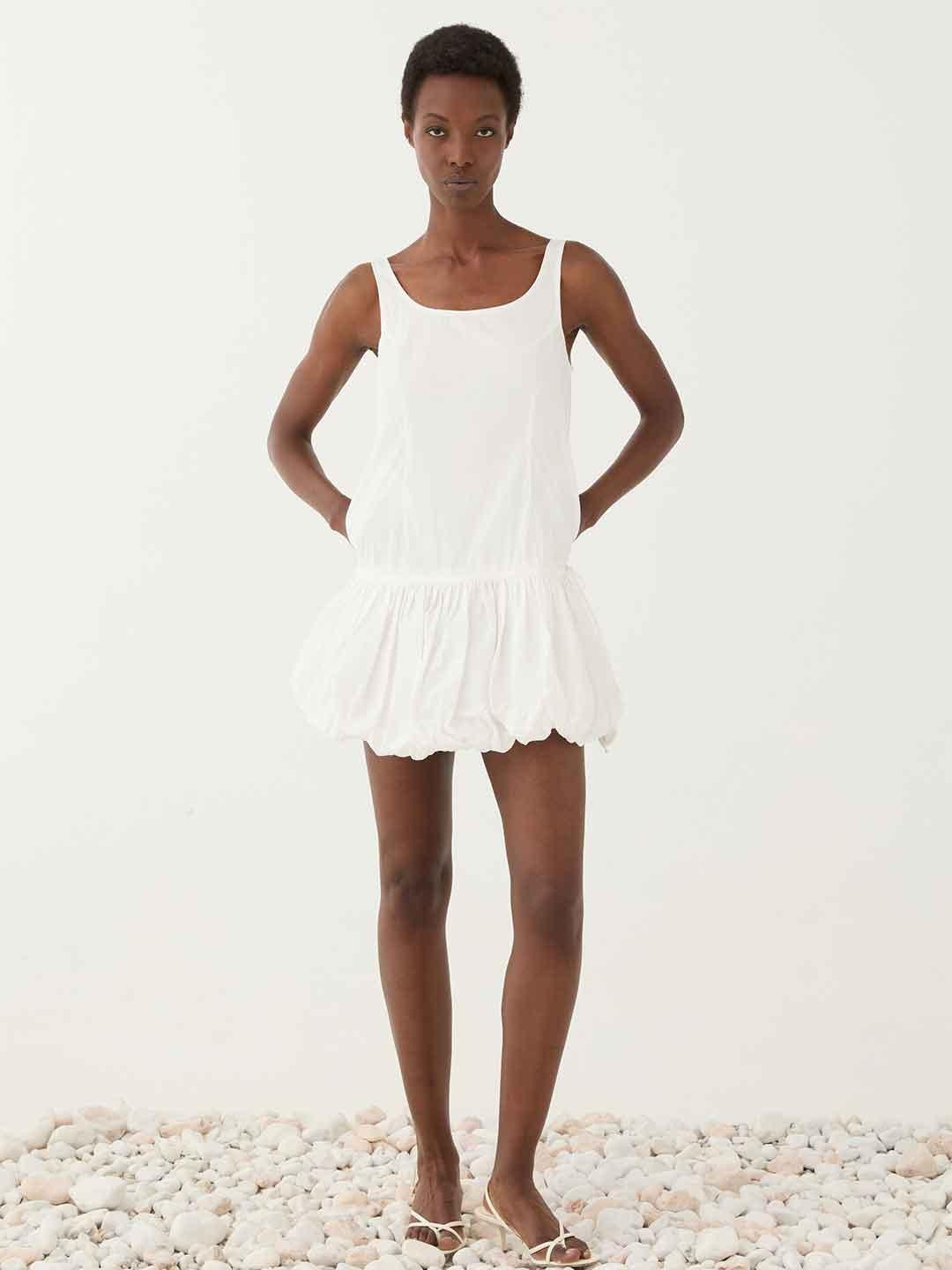 Eleh abito bianco corto