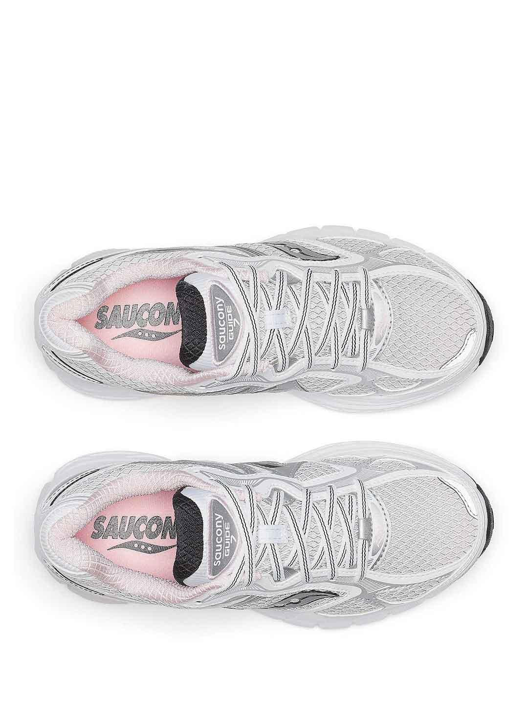 Saucony Progrid Guide 7 sneakers bianco e rosa