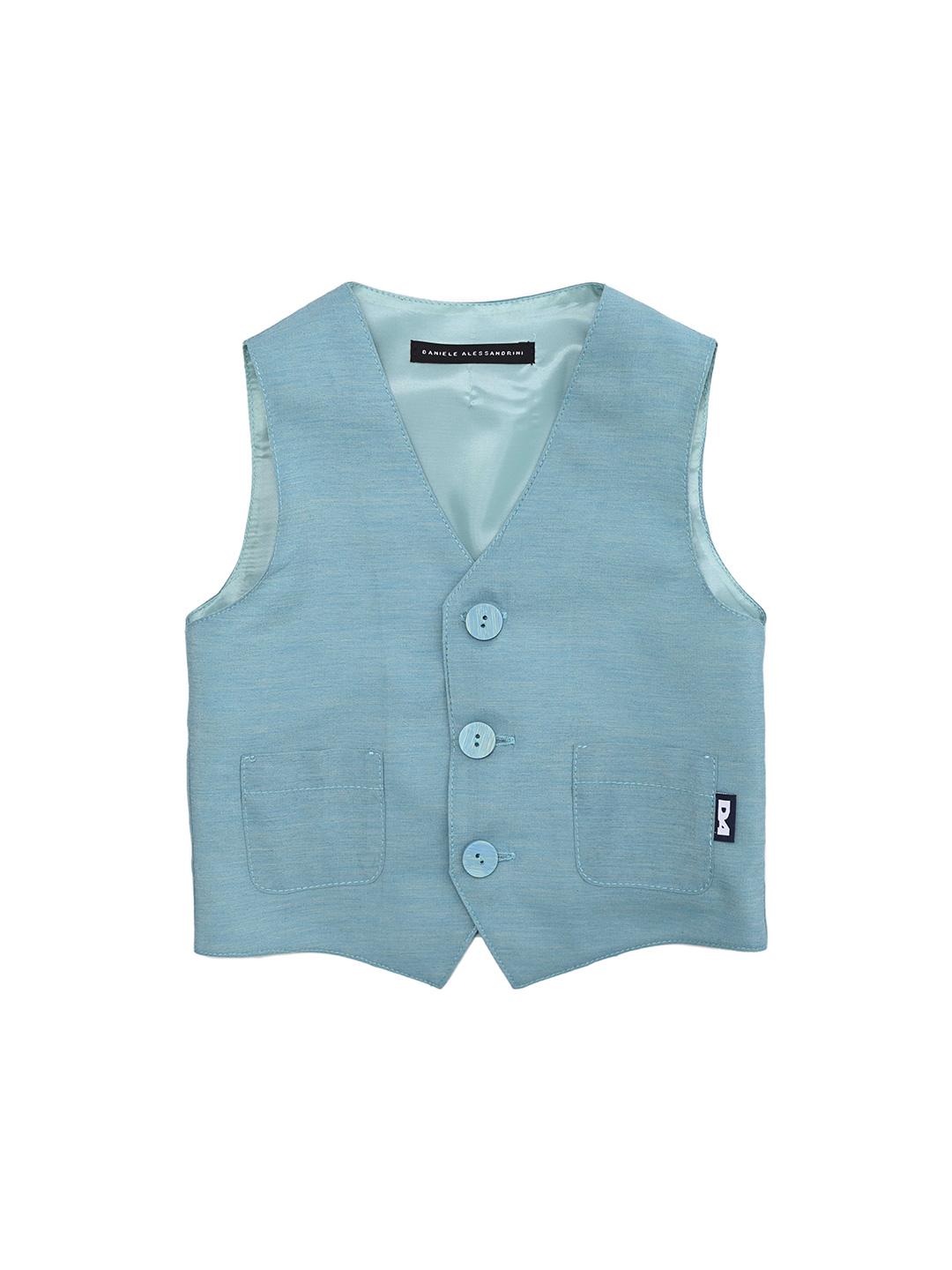 Daniele Alessandrini gilet kids verde con bottoni