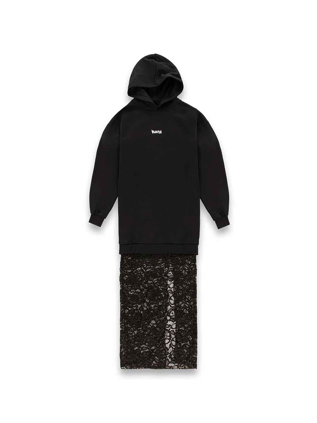 Disclaimer abito nero in pizzo