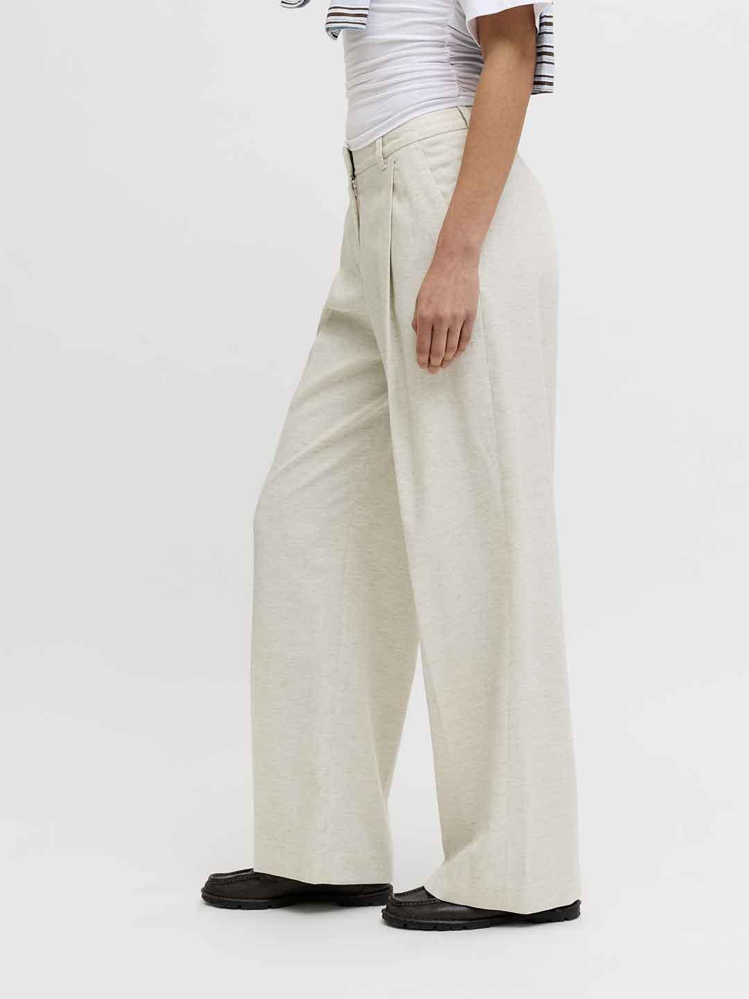 JJXX Aya pantalone grigio wide leg