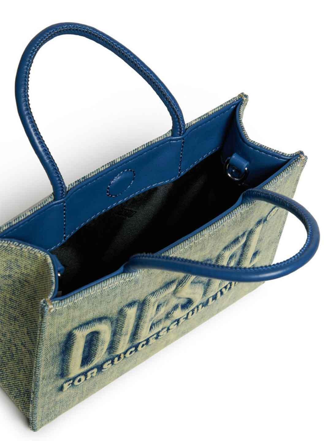 Diesel 3D Mini Bag borsa giallo in jeans