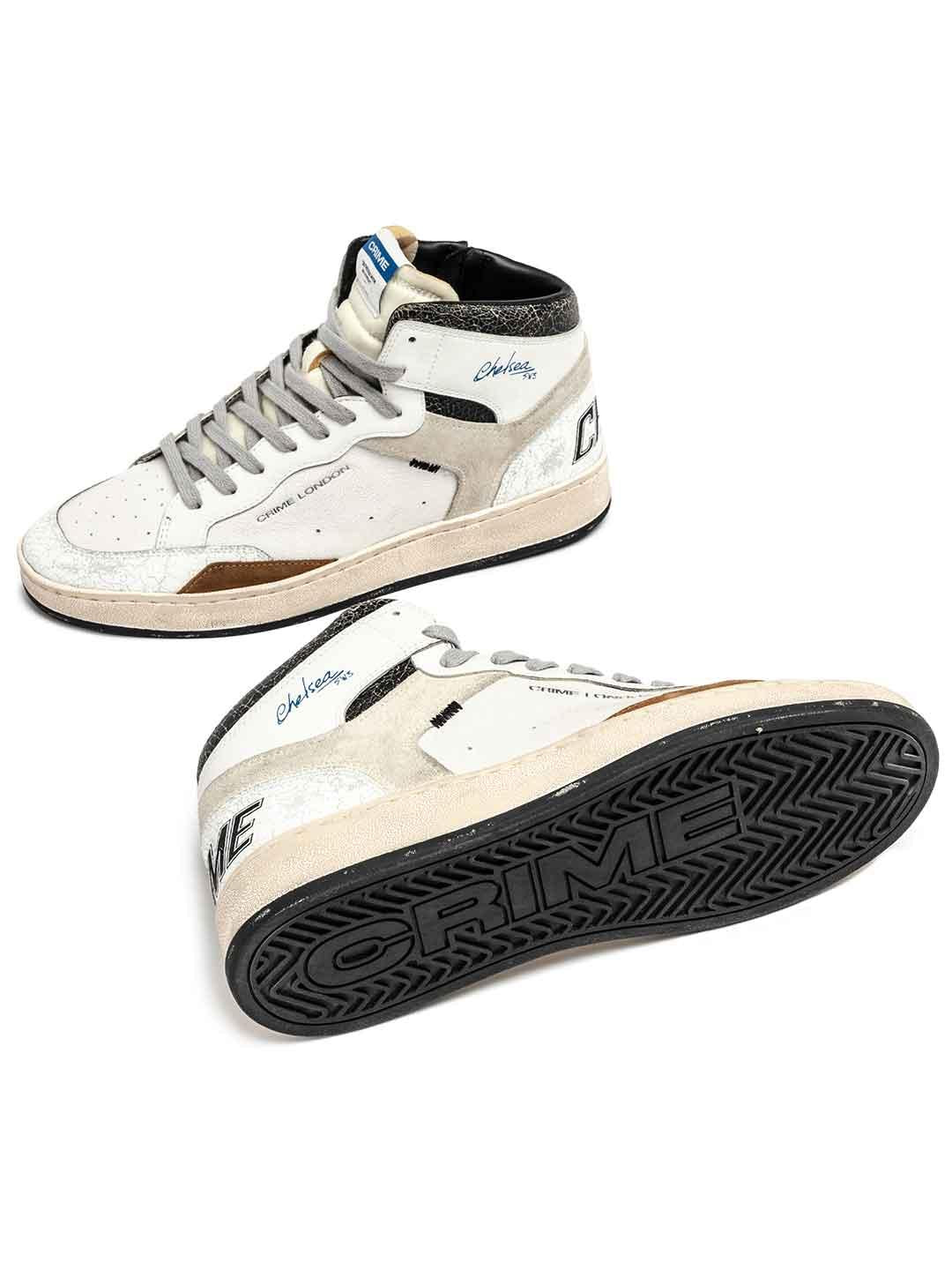 Crime Chelsea Mid sneakers bianco