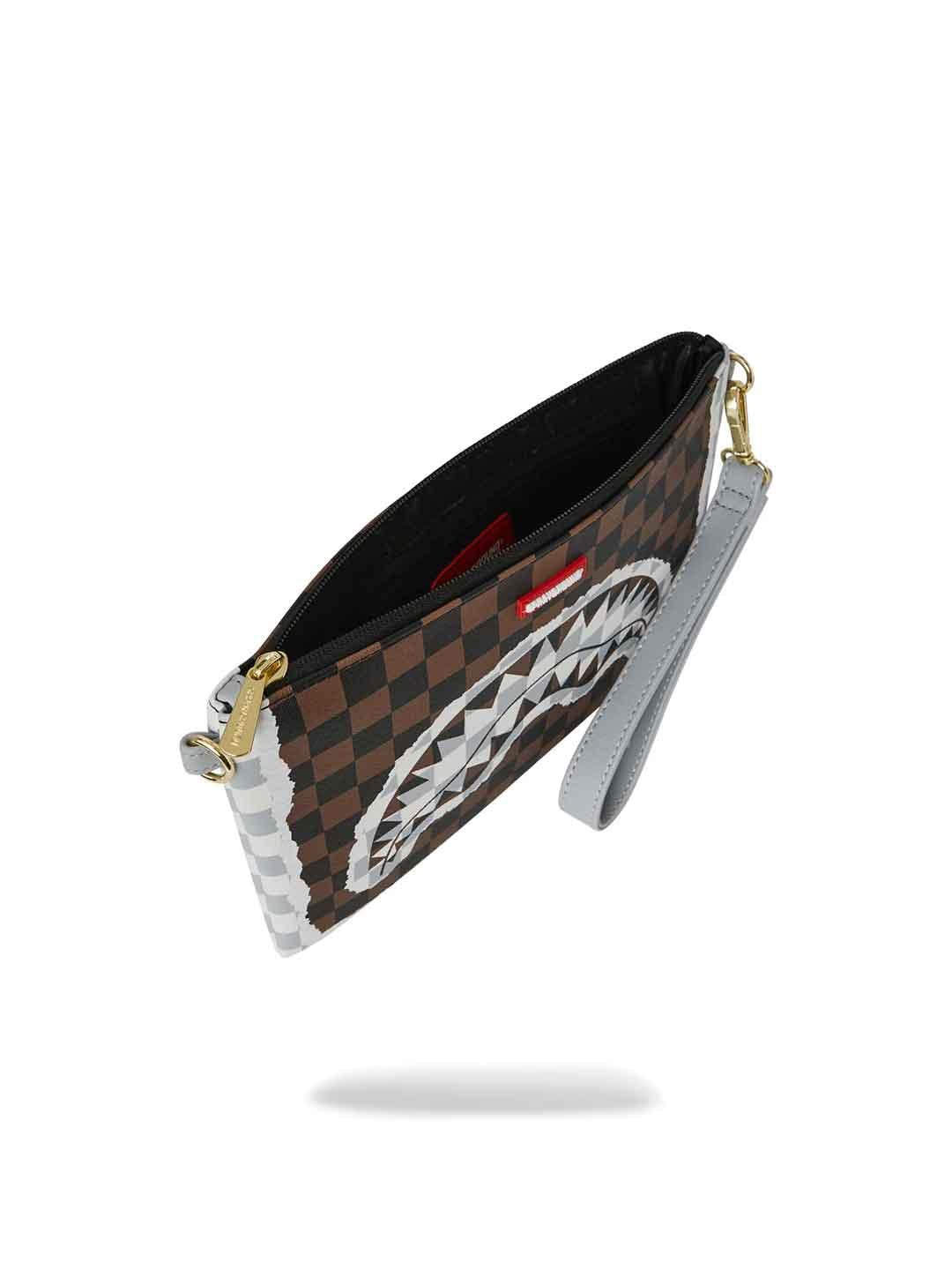 Sparyground pochette marrone e bianco