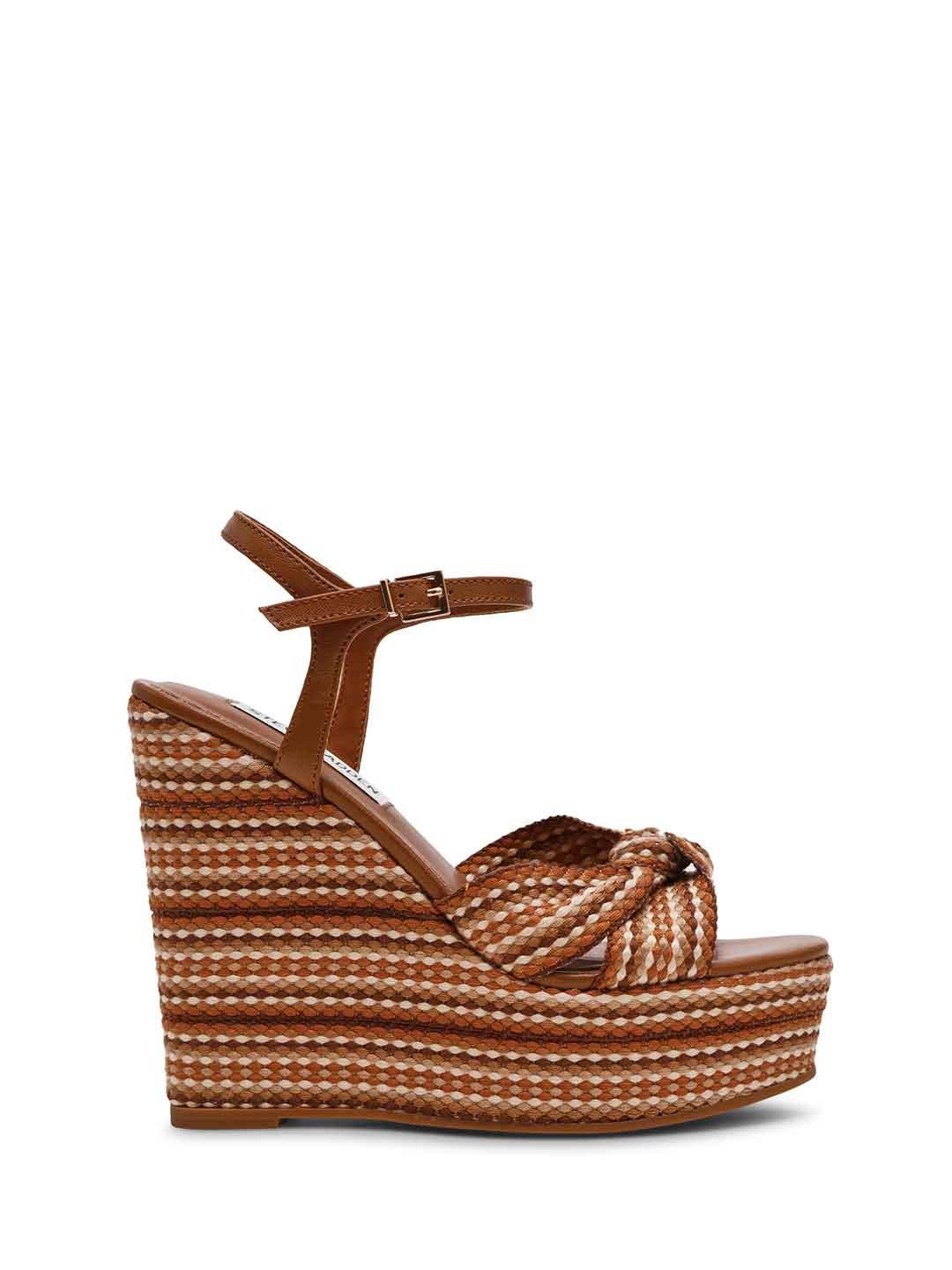 Steve Madden Aztec sandali beige con zeppa