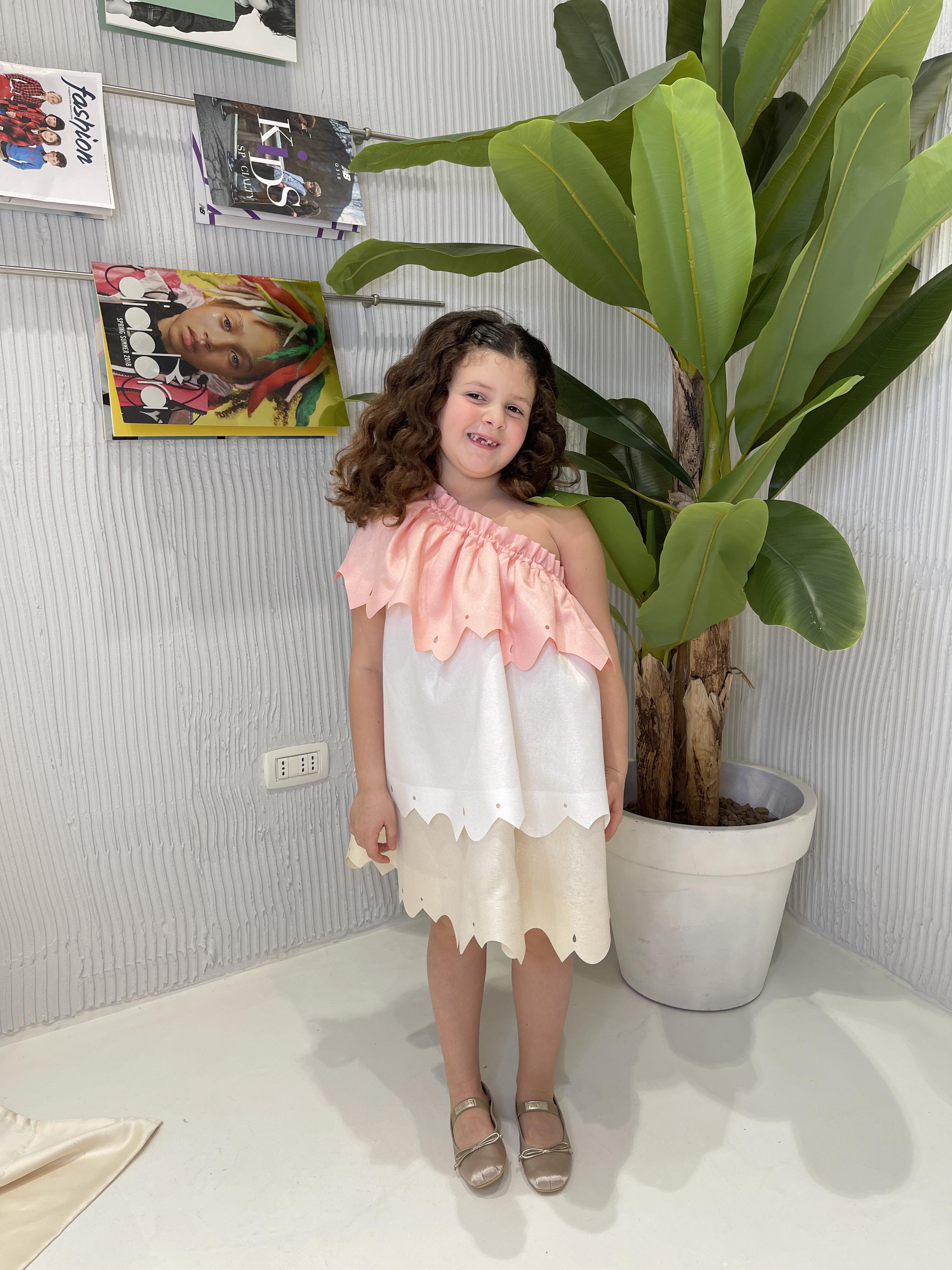 Coco' Et Mama' Celeste abito kids multicolor monospalla