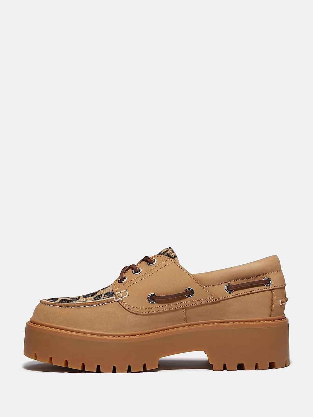 Timberland Plateau Stone Street mocassino beige maculato