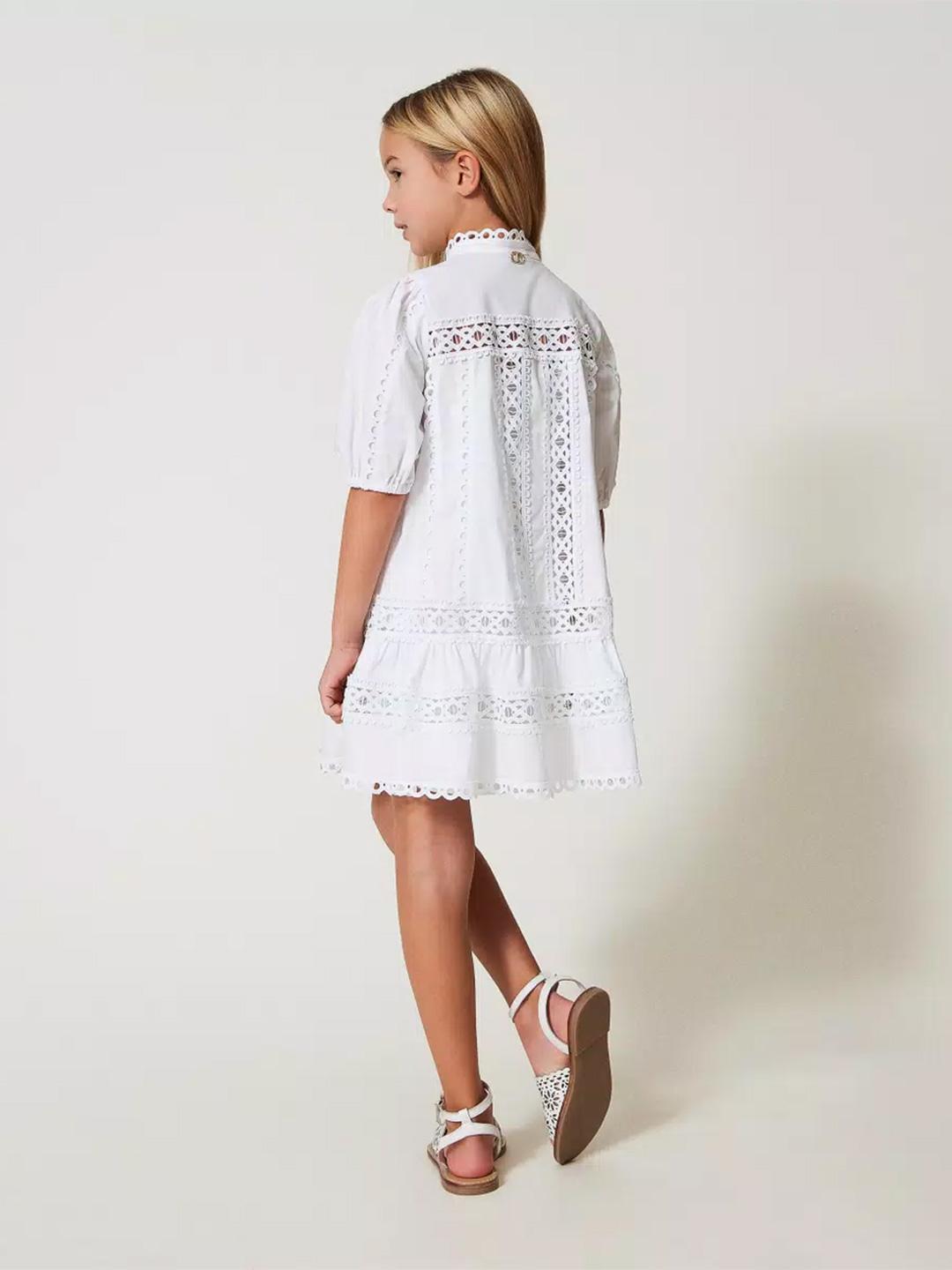 Twinset abito kids bianco