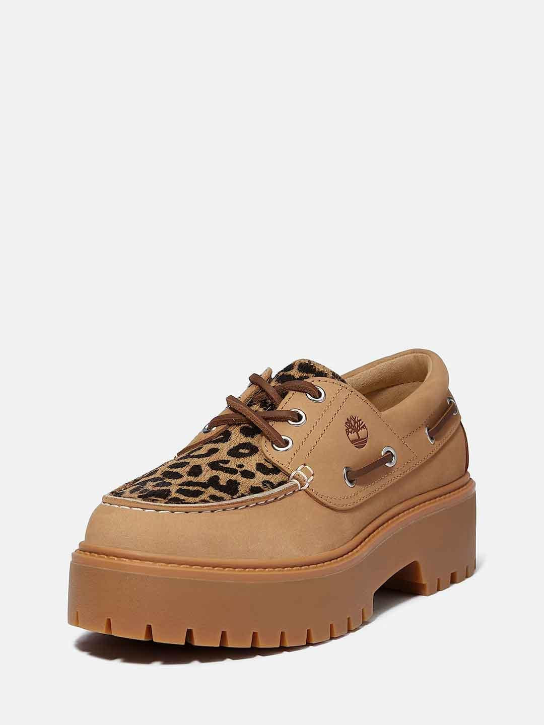 Timberland Plateau Stone Street mocassino beige maculato