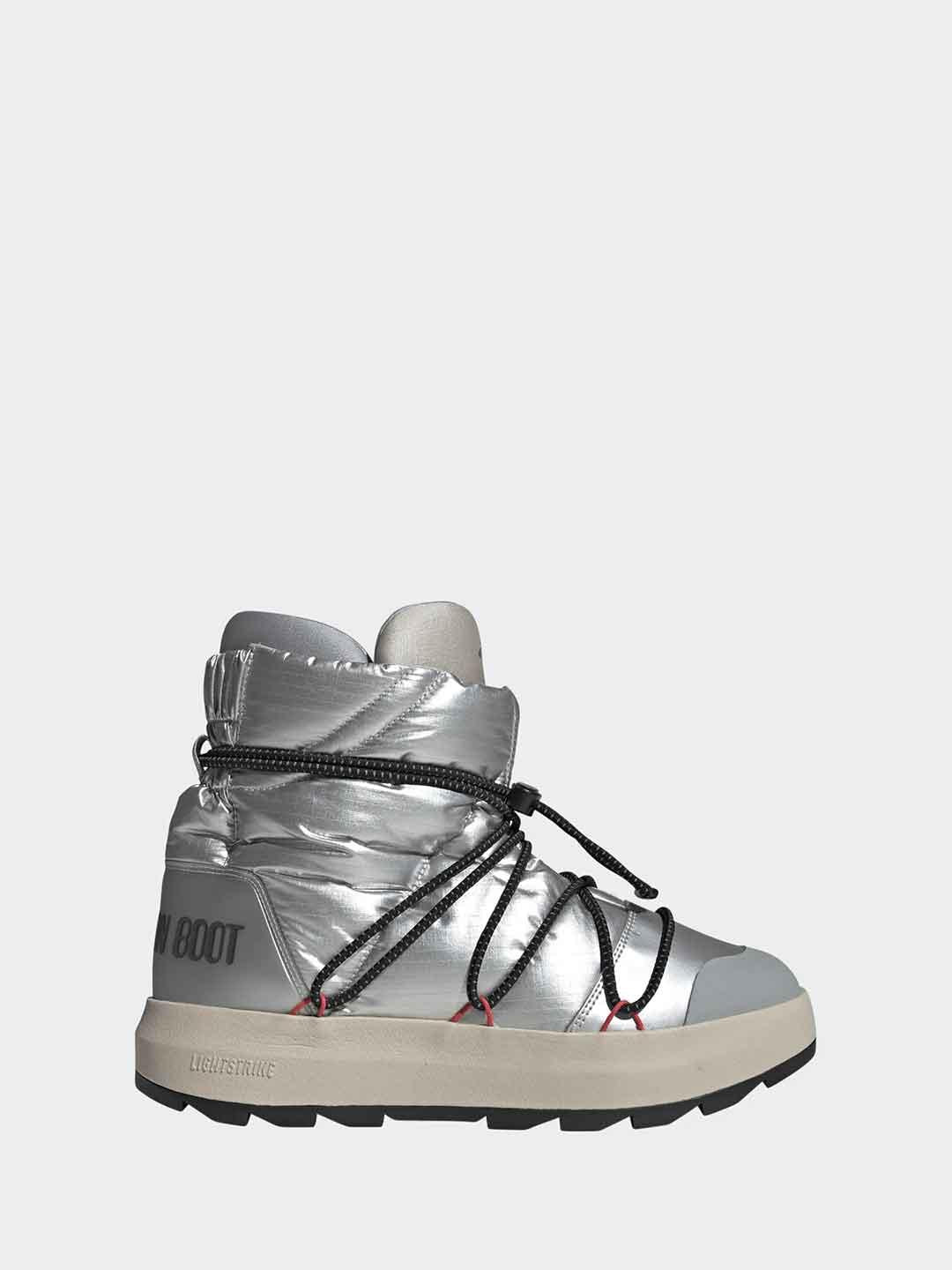 Adidas Ace Mid stivali argento x Moon Boot