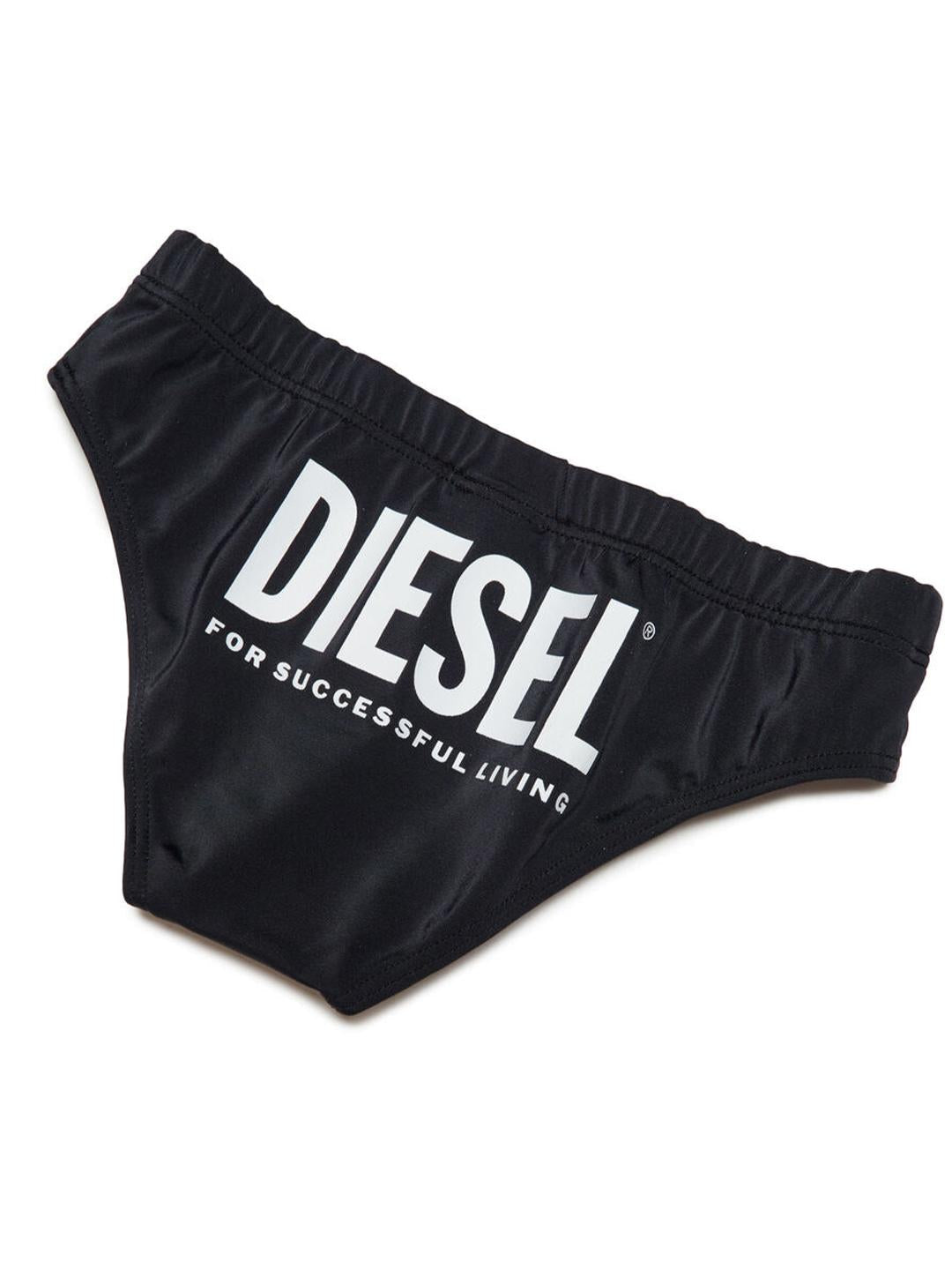 Diesel Milvo costume kids nero slip con grafica