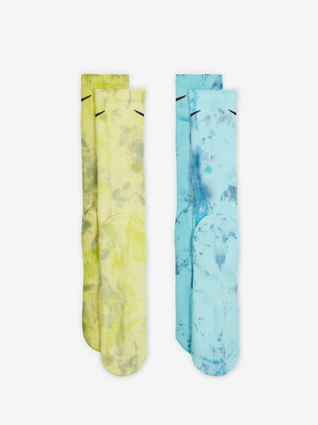 Nike calzini multicolor verde e turchese set da 2 paia