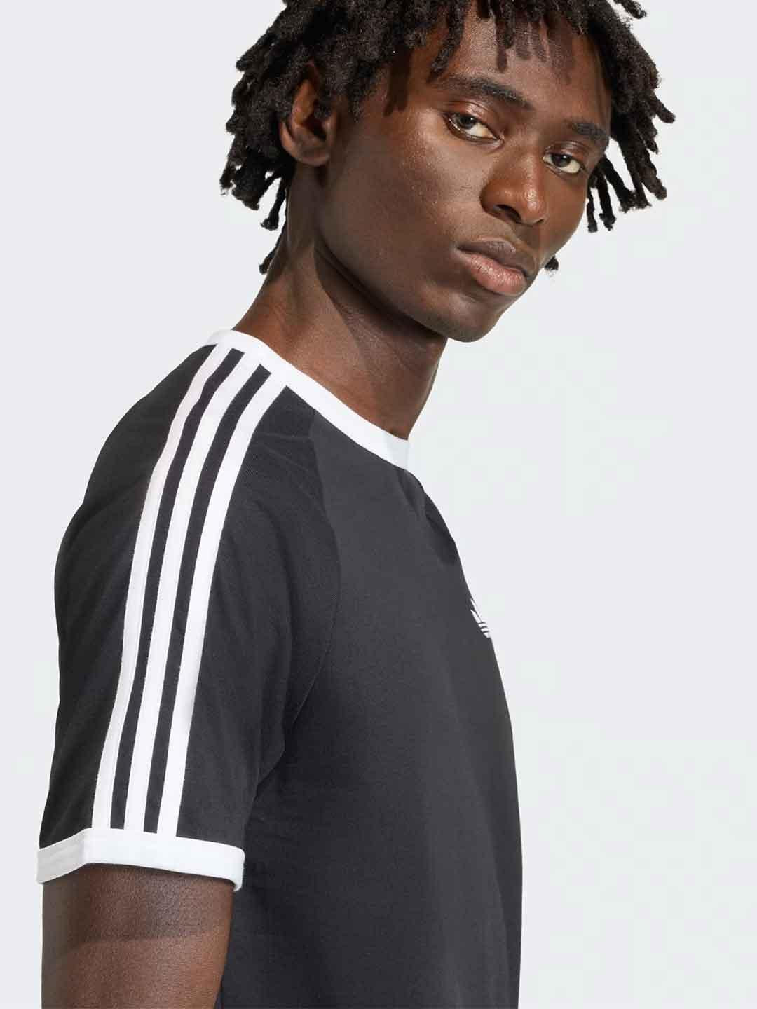 Adidas 3 stripes t-shirt nero