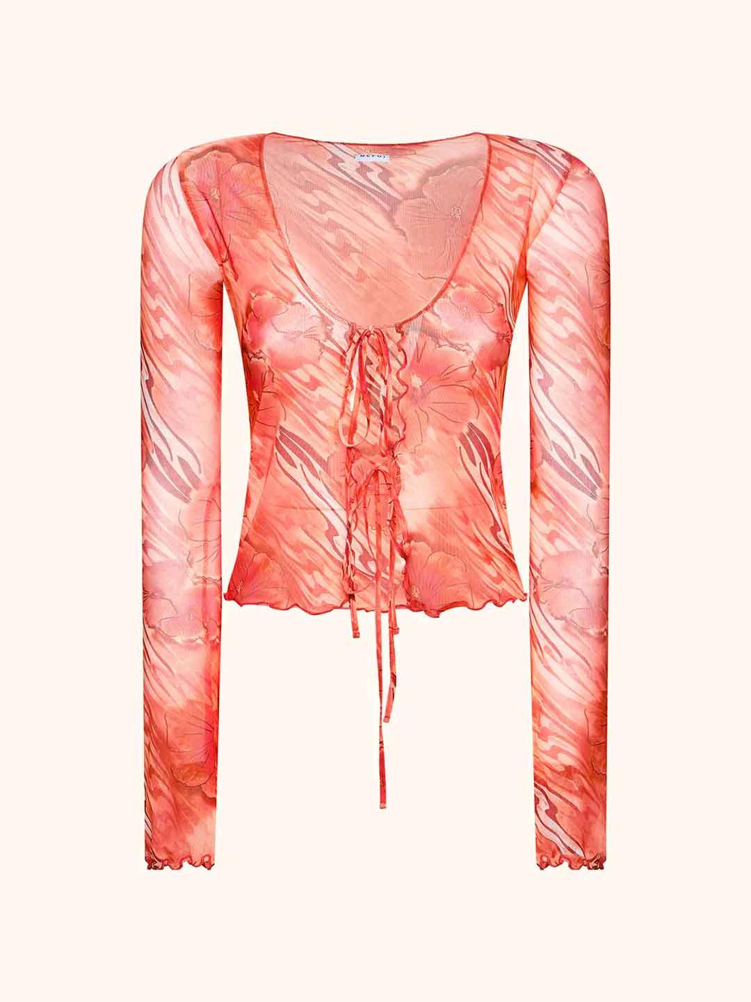 Me Fui top arancio a fantasia