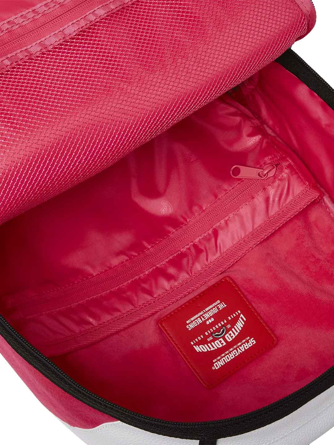 Sprayground Girl Varsity DLX zaino rosa con patch