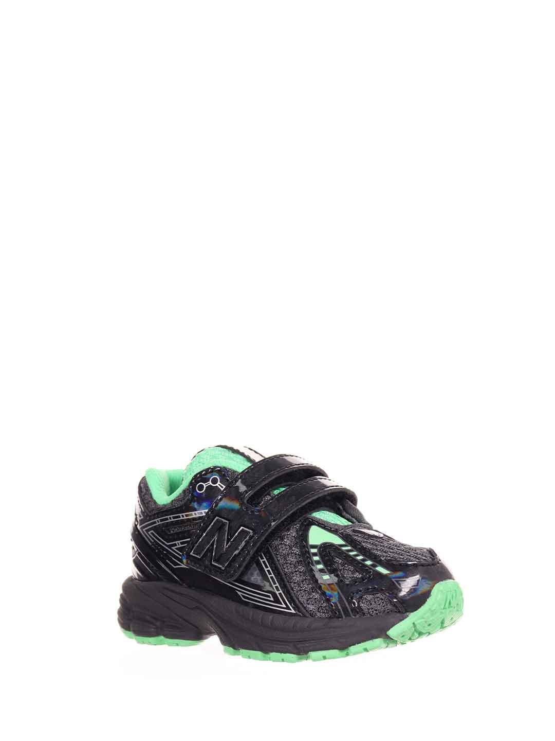 New Balance 1906 sneakers kids nero e verde