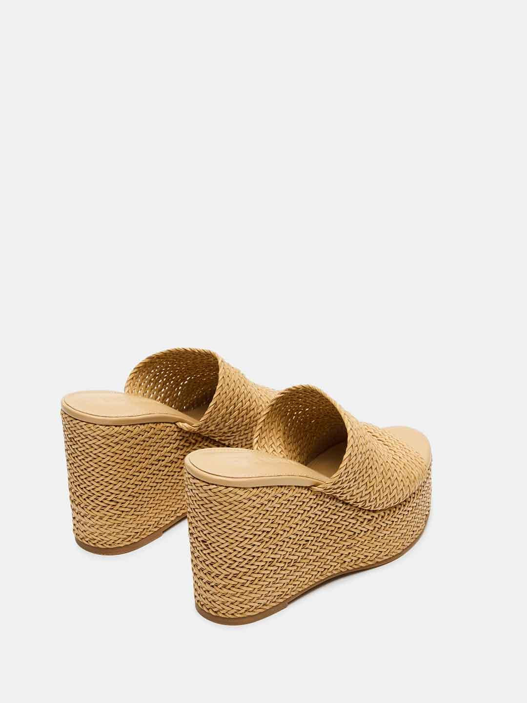 Steve Madden Cassi sabot beige in rafia