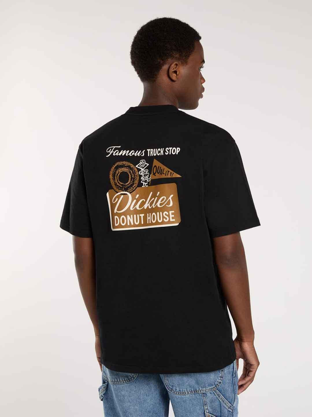 Dickies Donut House t-shirt nero con stampa retro