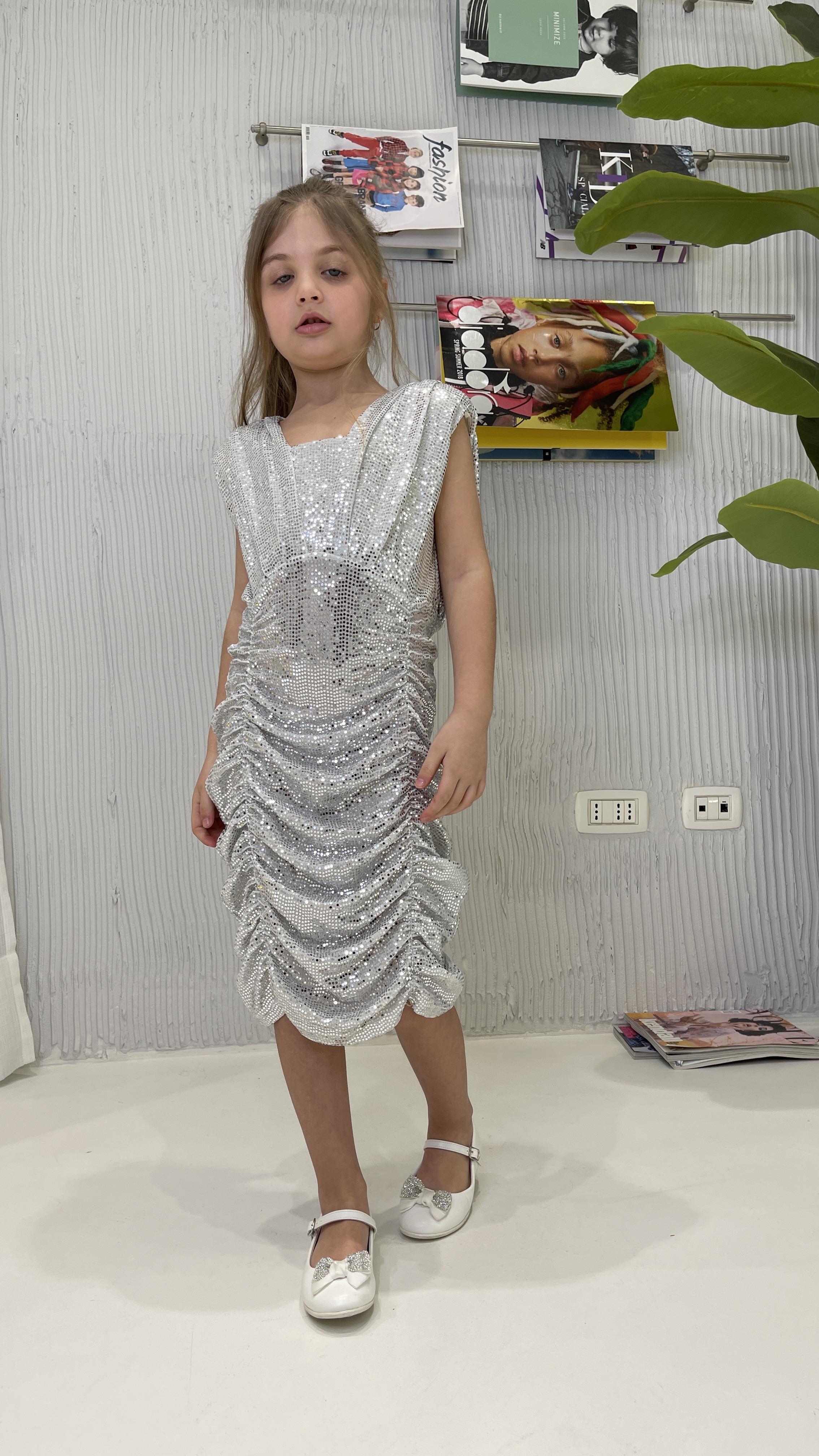 Marc Ellis abito kids in argento