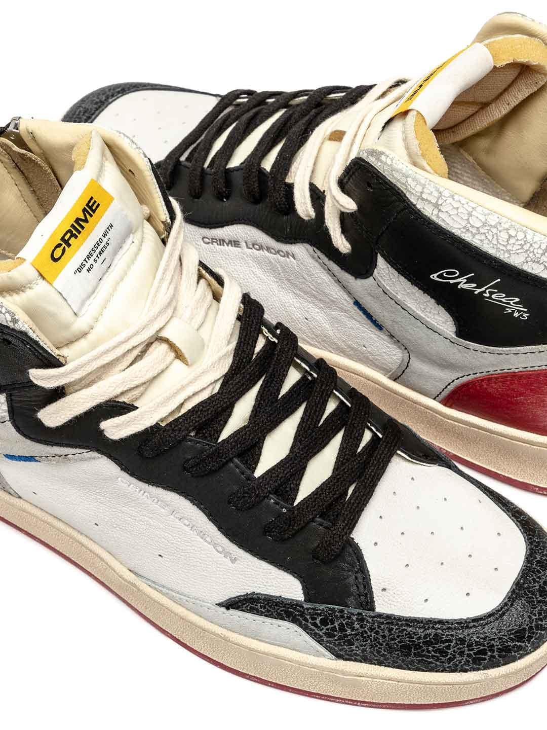 Crime Chelsea Mid sneakers bianco