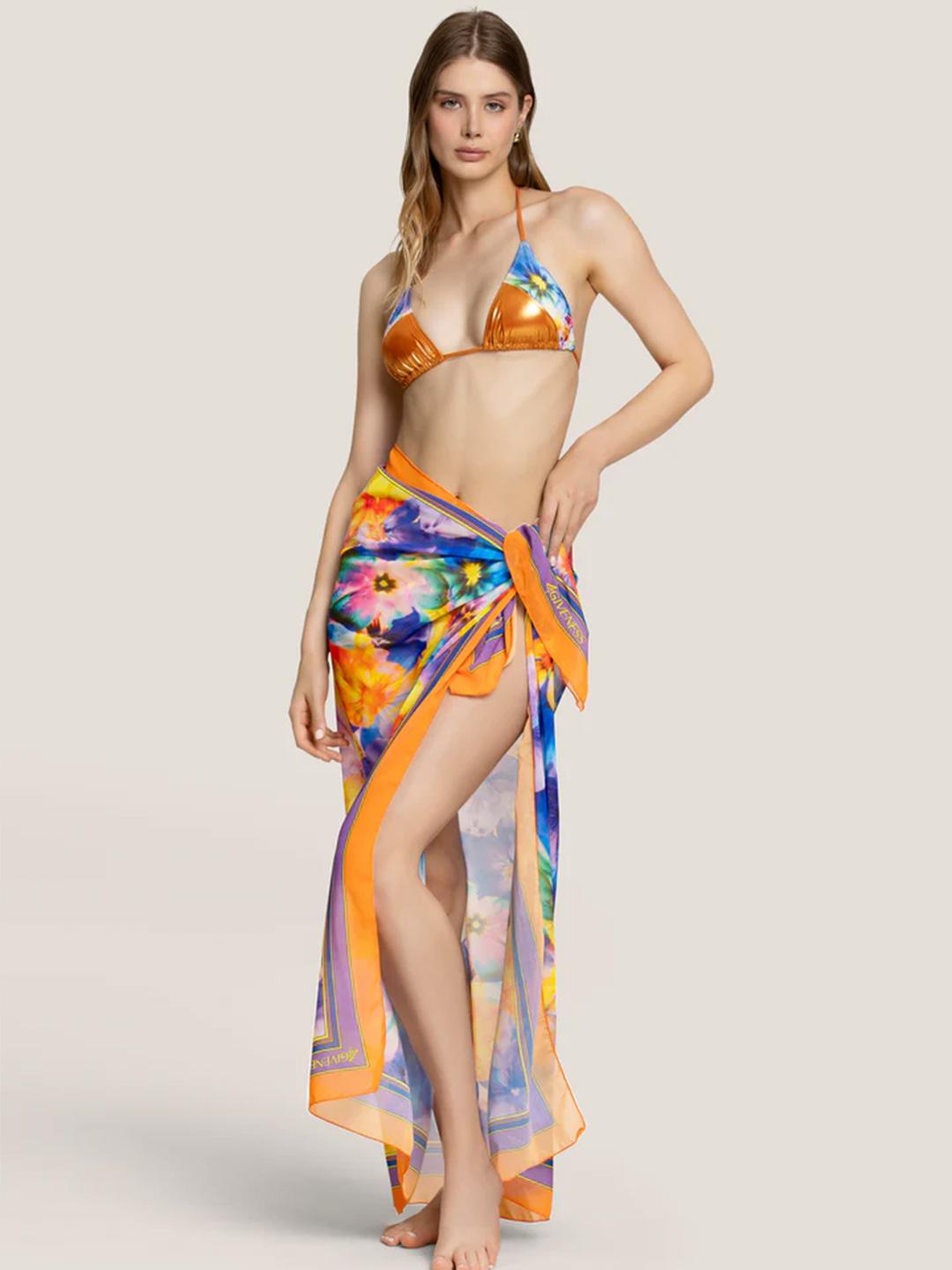 4Giveness Digital Flower pareo a fantasia fiori