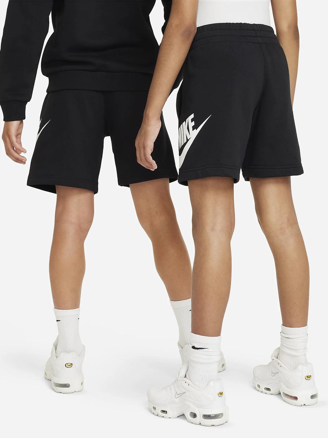 Nike bermuda kids nero con logo