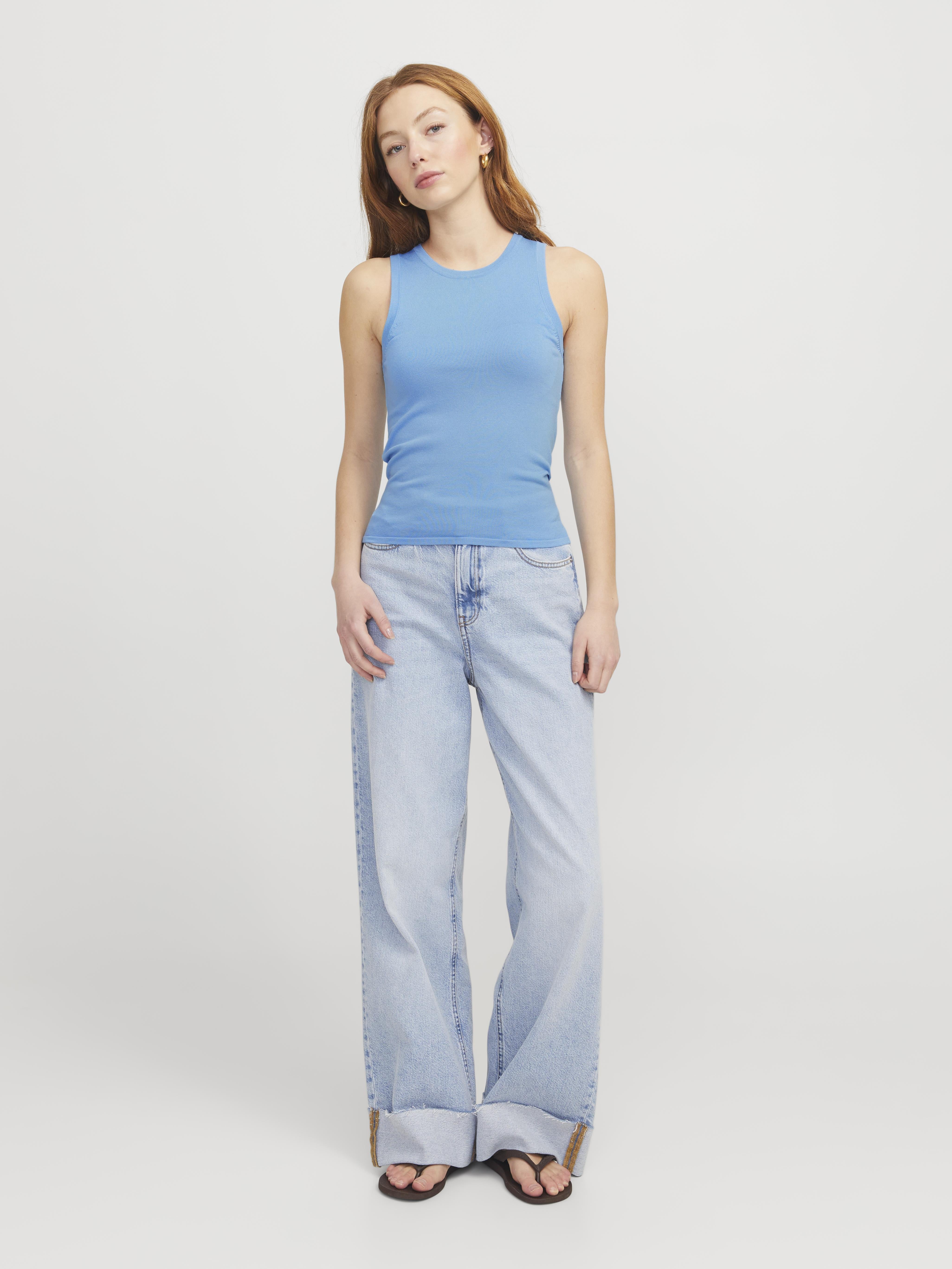 JJXX Evelyn canotta azzurro