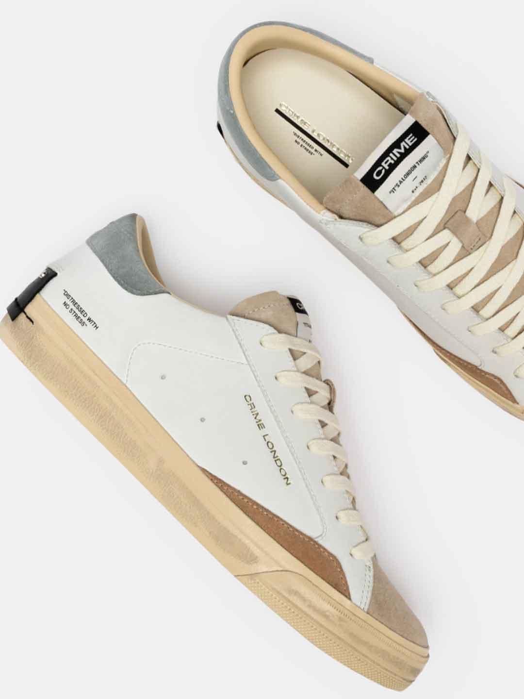 Crime Distressed 2.0 sneakers bianco