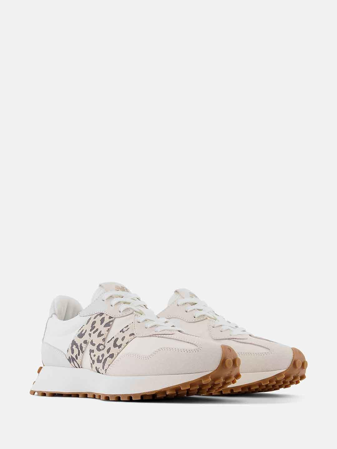 New Balance 327 sneakers panna con logo maculato