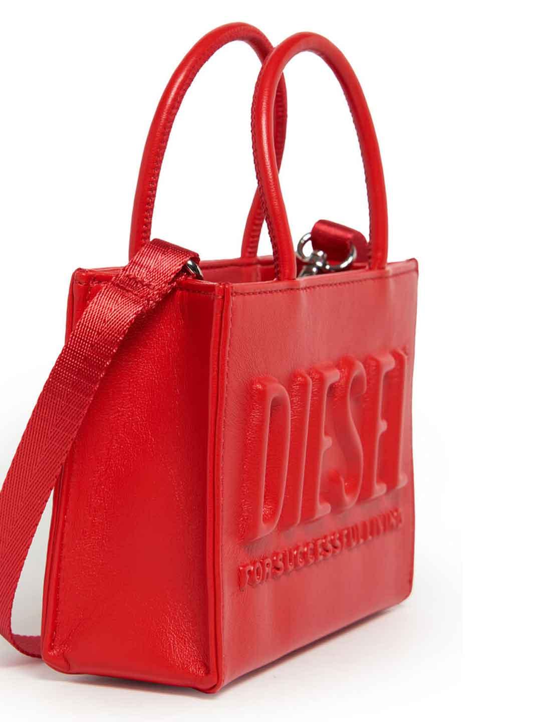 Diesel 3D borsa rossa mini
