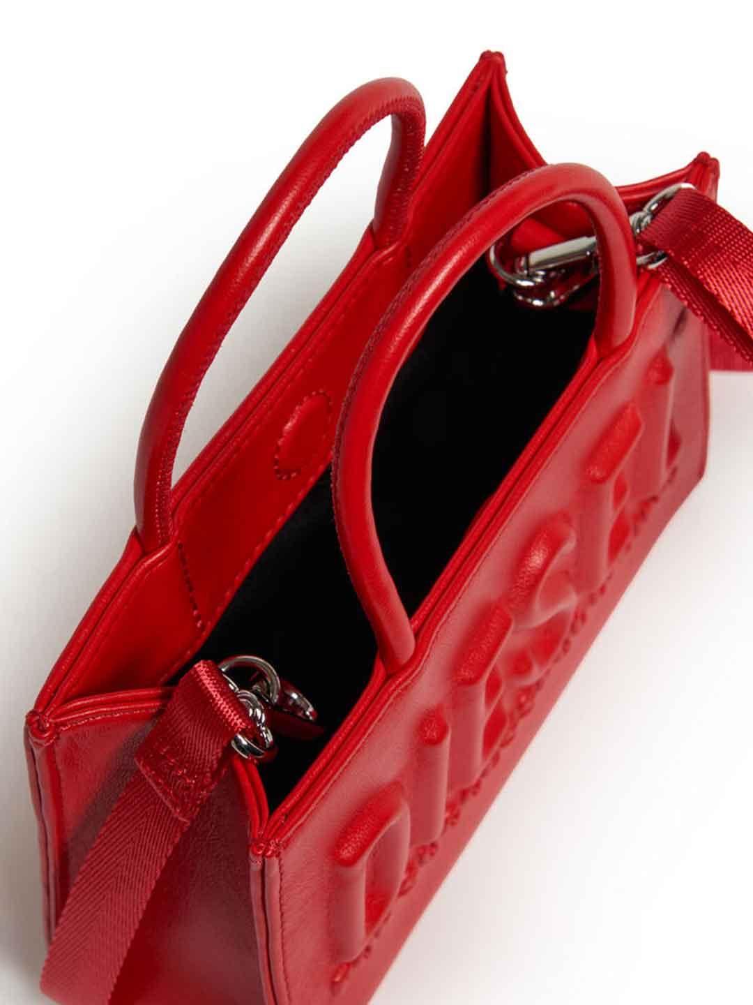 Diesel 3D borsa rossa mini