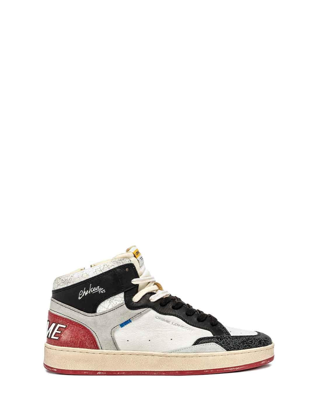 Crime Chelsea Mid sneakers bianco