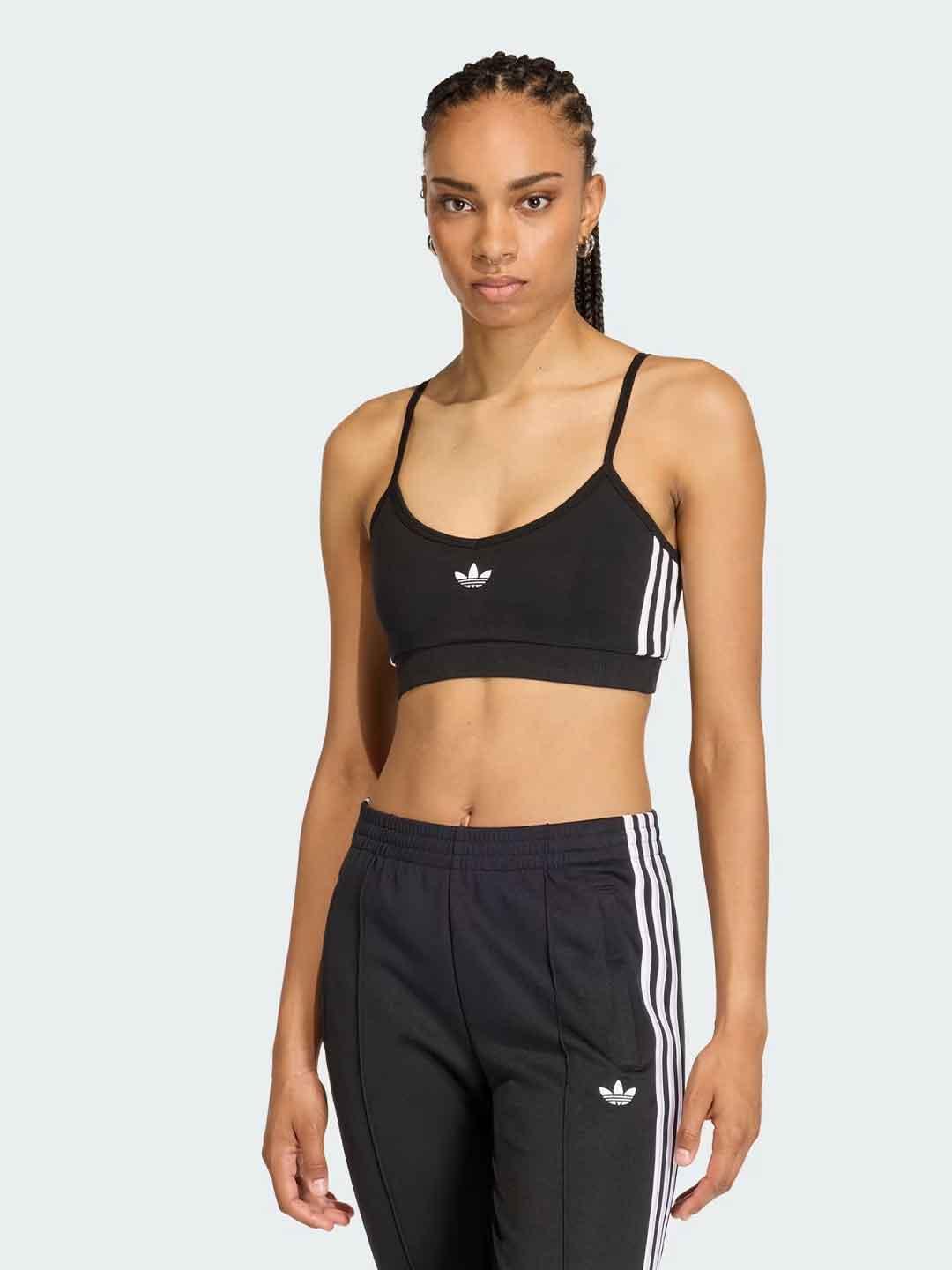 Adidas 3 Stripes top nero